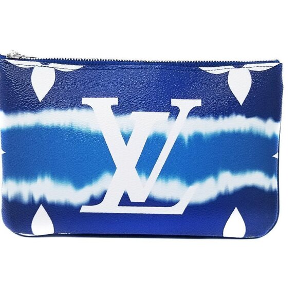 Authentic Louis Vuitton Monogram Escale Double Zipper Pochette Cross Body Bag